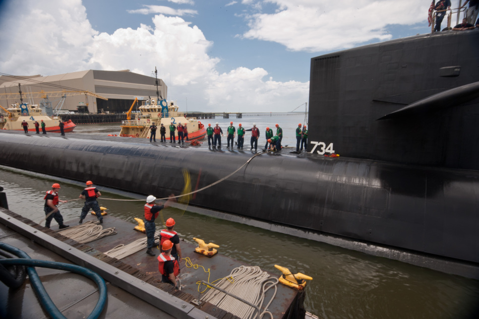 美軍SSBN-734田納西州號戰略核潛艇重新服役