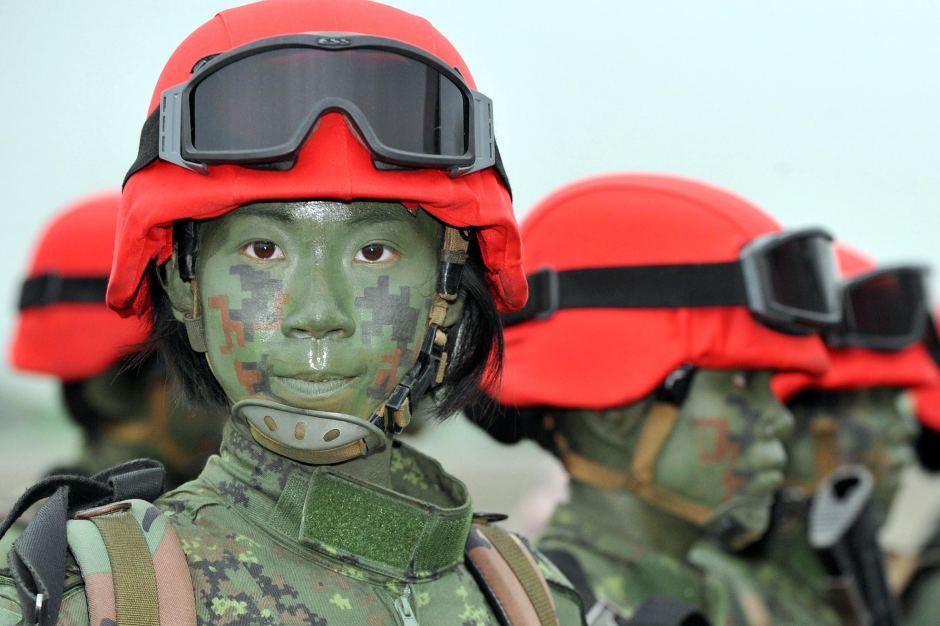 台軍女特種兵亮相“漢光二十八號”演習