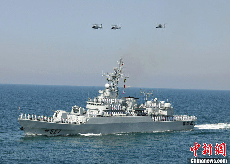 解放軍參加中俄海上聯合軍演主力戰艦飛機