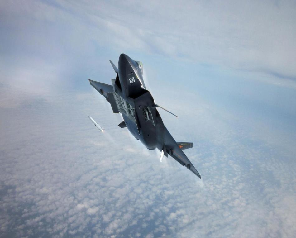 網友制作精美殲20戰機爬升空射導彈CG圖