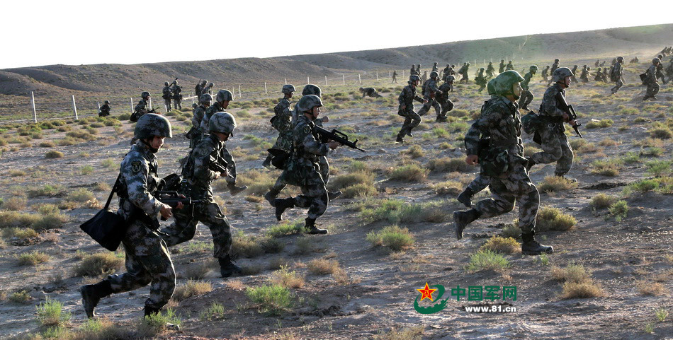 "火力-2014·山丹"陆军防空兵首场演练