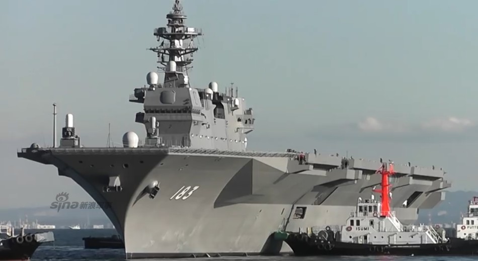 日本准航母出云号完成试航 预计明年春天服役