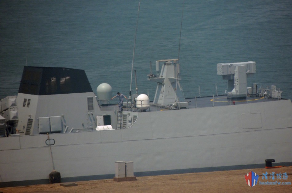 中国海军最新型056级轻护卫舰591抚顺舰亮相