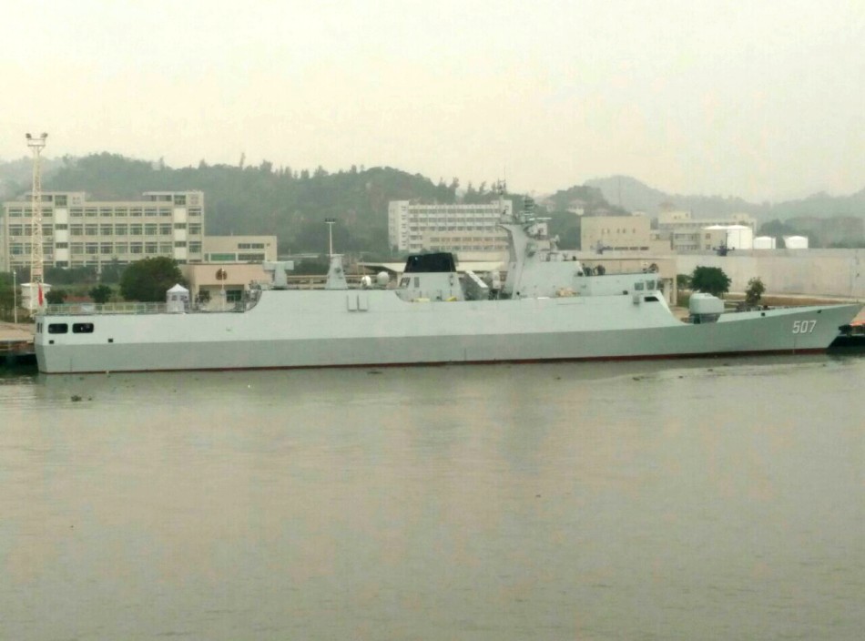 国产056a型轻护卫舰507铜仁舰即将入列
