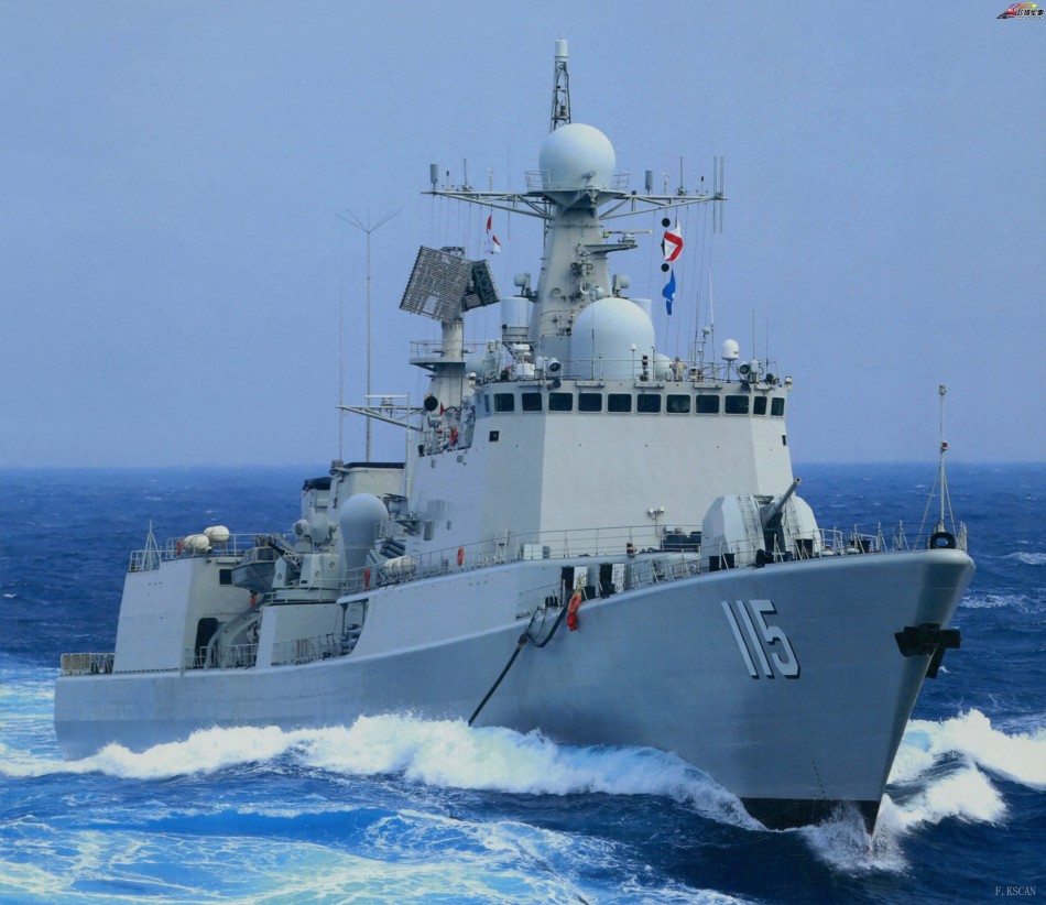 中国海军051c型驱逐舰115舰沈阳号
