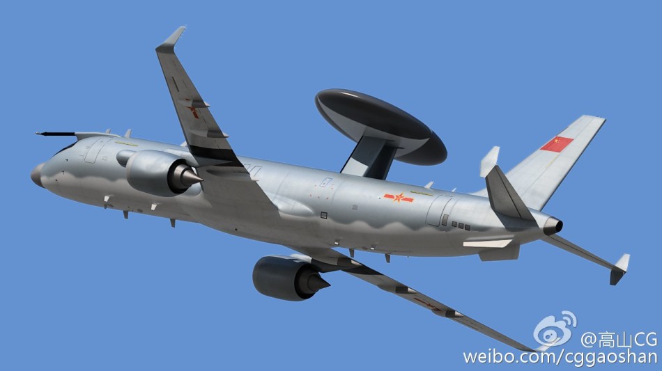 中国c919改预警机cg出炉:这个该叫空警900了吧?