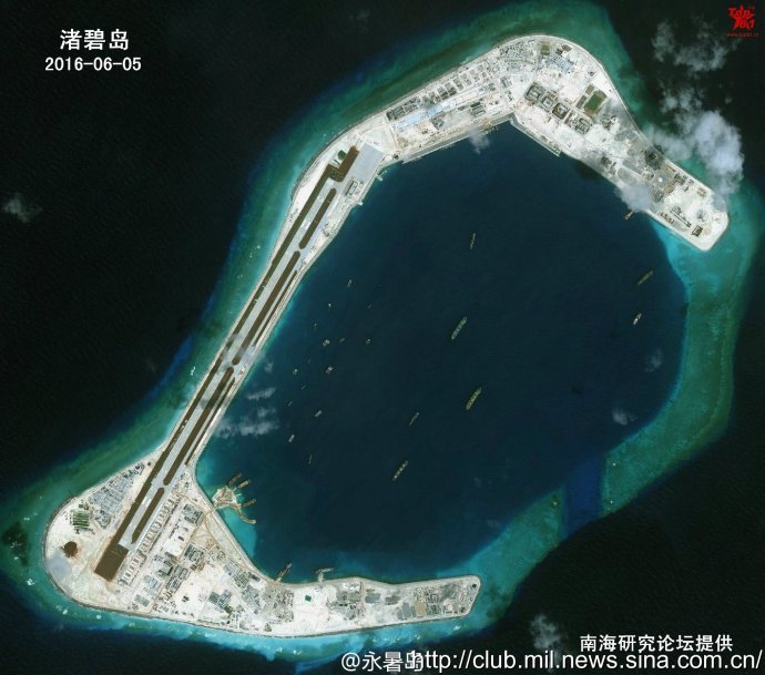 永暑岛人口_南沙永暑礁高清卫星图 除了机场 还有足球场 图(2)