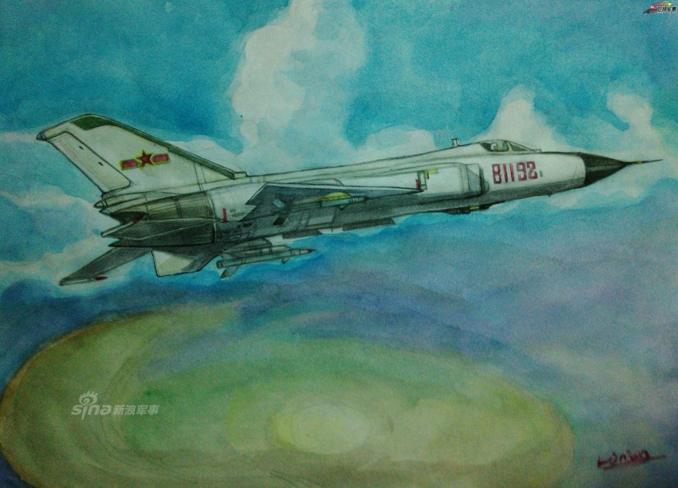 从歼8到歼20!军迷手绘军机纪念中国空军发展