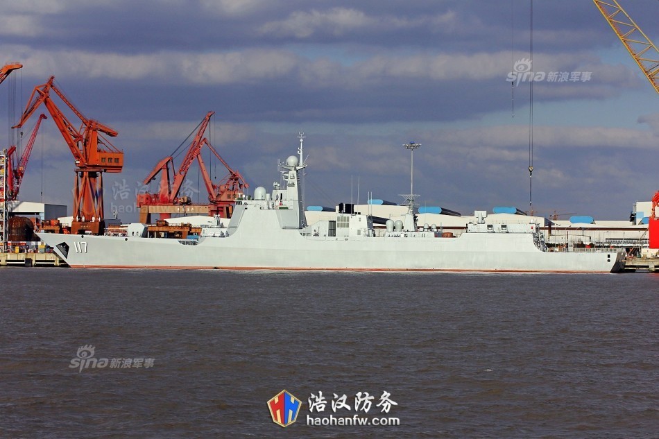 117西宁号052d驱逐舰将服役