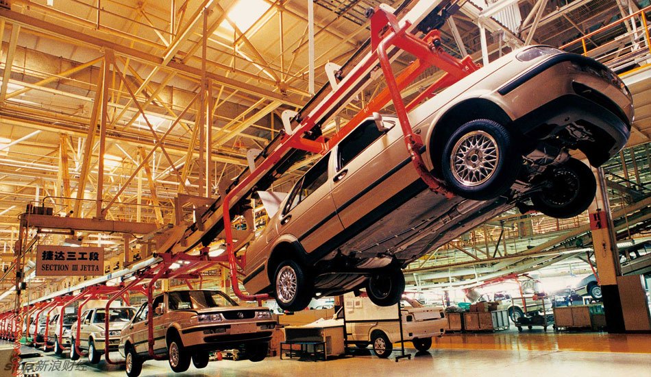 一汽-大众公司总装车间捷达装配线