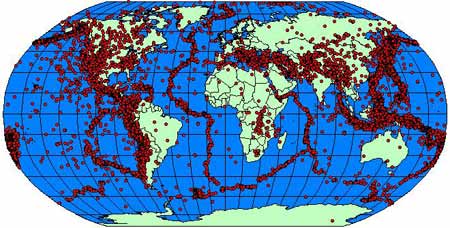 资料：全球地震带分布(图)