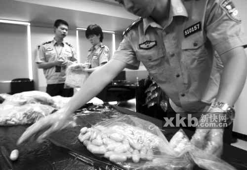 骡子冒死体内藏毒