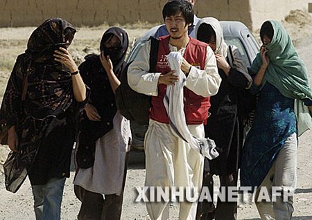 塔利班称已释放两批8名韩国人质(组图)