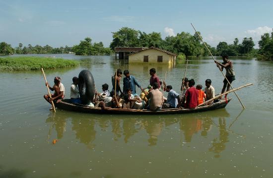 图文:印度水灾形势严峻(7)