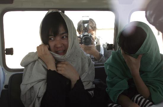 图文:韩国人质休息