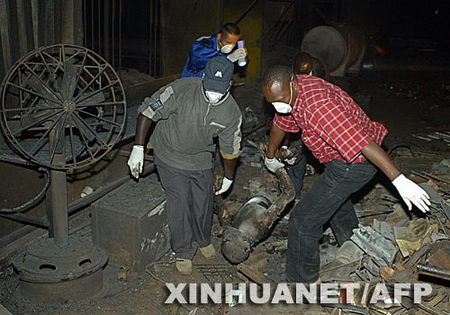 组图:肯尼亚钢铁厂发生爆炸5人死亡