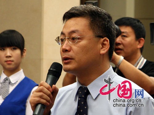 中央电视台中文国际频道记者提问