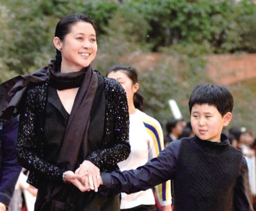 倪萍与儿子 倪萍与儿子