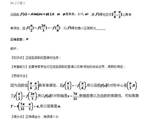 试题与分析 试题与分析