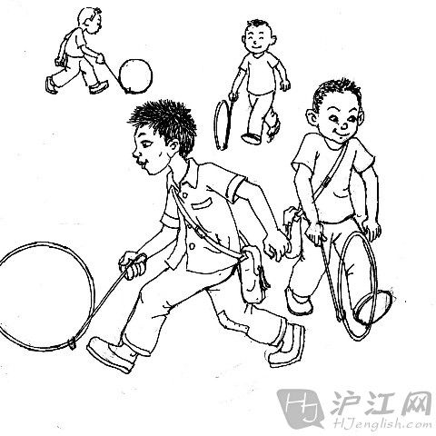 滚铁圈 滚铁圈