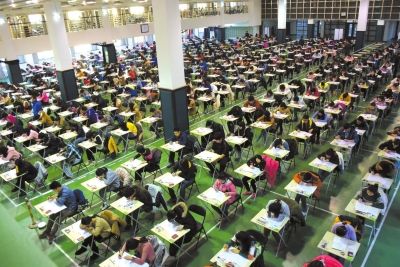 北京工商大学良乡校区文体馆考场。北京工商大学供图 北京工商大学良乡校区文体馆考场。北京工商大学供图