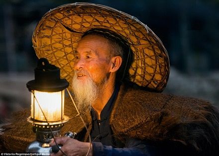 桂林山水与传承千年的渔夫 桂林山水与传承千年的渔夫