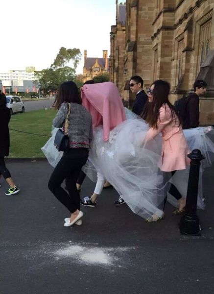 奶茶妹妹被曝悉尼大学拍婚纱照 奶茶妹妹被曝悉尼大学拍婚纱照