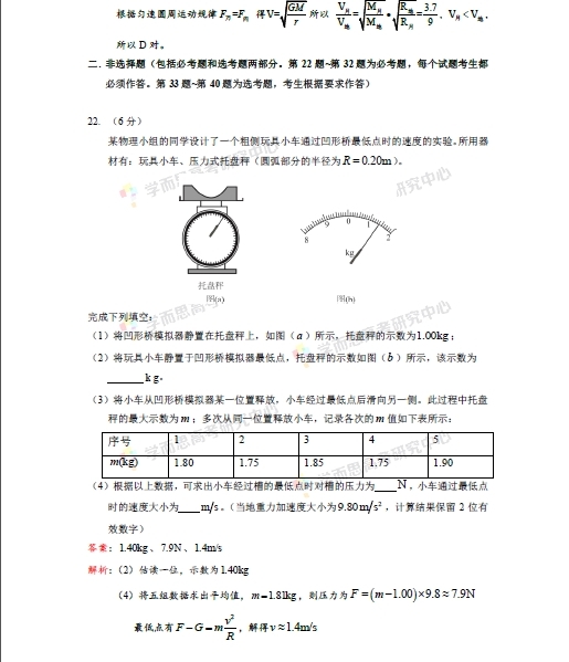 1 2015新课标Ⅰ高考物理试题答案及解析