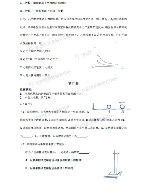 2015年高考天津理综(物理)试题解析 2015年高考天津理综(物理)试题解析