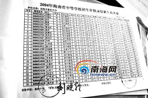 2004年必备时的案例花名册高中中招新生地理图片