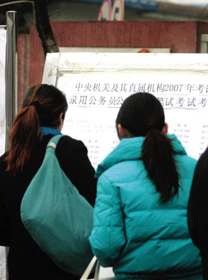 2008年国家公务员考试大纲部分例题难度加大