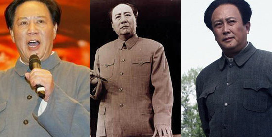 左起为:古月、张克瑶、唐国强 左起为:古月、张克瑶、唐国强