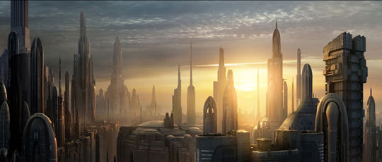 新版氪星更像《星球大战》里面的星际首都科洛桑星球