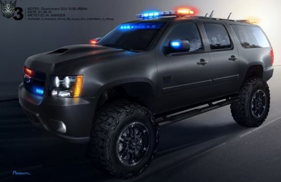 恐惧站队变形后的雪佛兰Suburban SUV 恐惧站队变形后的雪佛兰Suburban SUV
