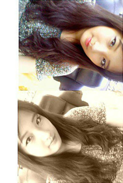 4minute成员南智贤自拍照