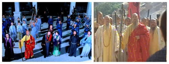 六大门派围攻侠客山庄VS六大派围攻光明顶