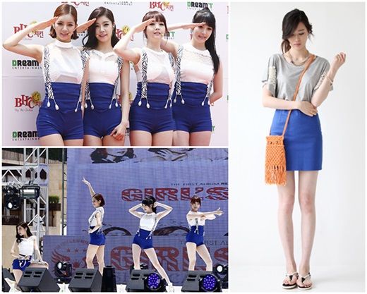 韩情脉脉:学搭girlsday穿搭时尚前卫装束