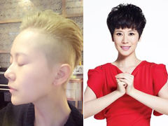 海清金色超短发造型帅