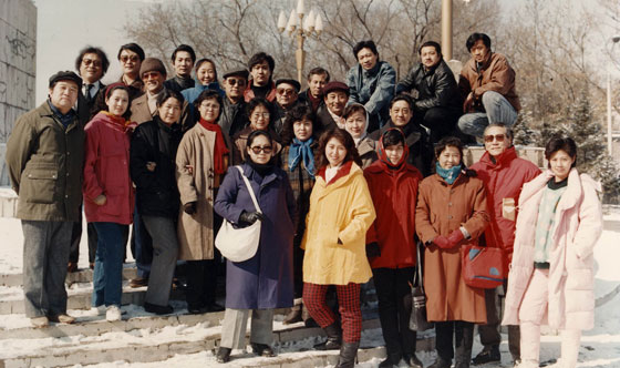 1990年12月31日,长影先进单位译制片分厂合影