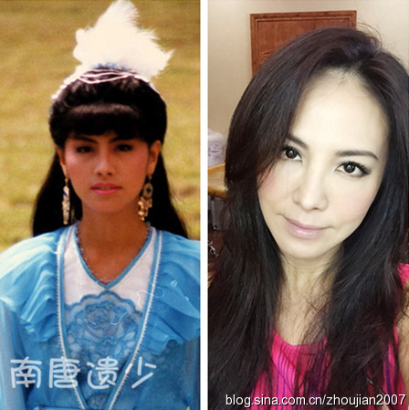 金庸古装美女今昔对比照