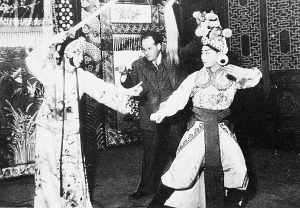 资料图片：梅兰芳老照片--梅兰芳在苏联演出照