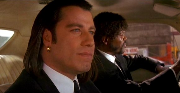 资料图片:经典影片《低俗小说》剧照(1)