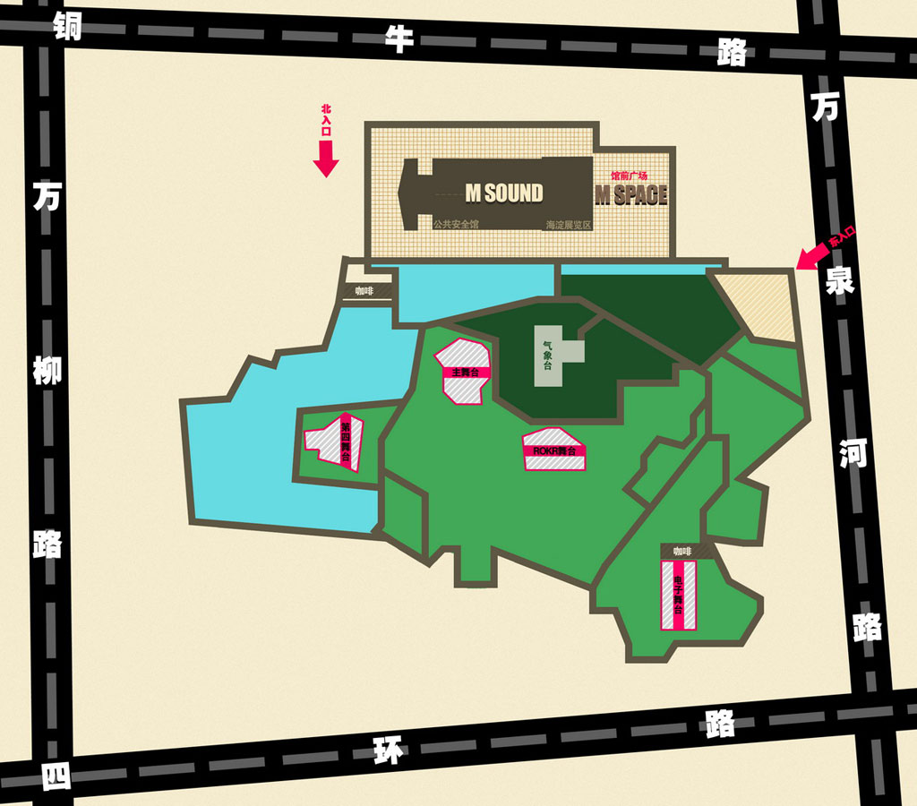 海淀公园场地地图