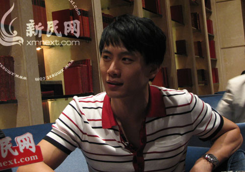 戚玉武对自己的演艺圈之路胸有成竹 拍摄:徐迪瀚