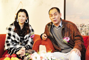 《三国演义》等多部影视剧中出演过重要角色的张光北,昨日携妻子陈炜