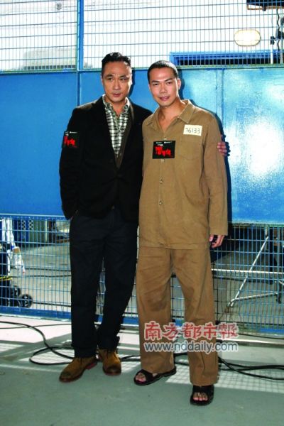 两位男主角在现场