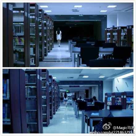 高校学生再仿《笔仙惊魂3》剧照
