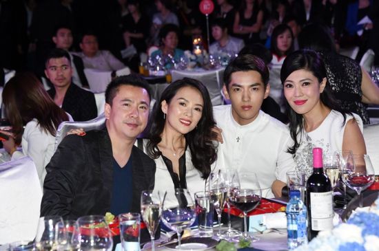 王中磊、章子怡、吴亦凡与时尚集团总裁苏芒