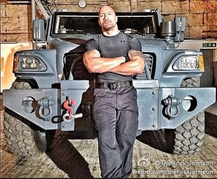 巨石强森晒童年拳击照(图