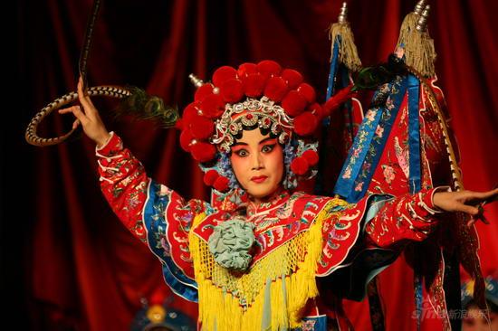 图文:《梅兰芳》开机发布会--现场京剧表演